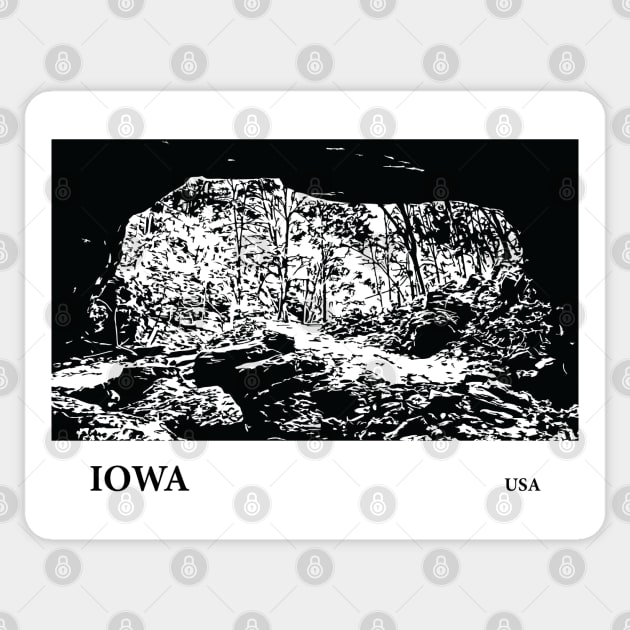 Iowa USA Sticker by Lakeric